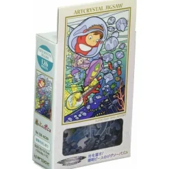 Online Stained glass Puzzle 126P Ponyo under the sea - Ponyo on the Cliff Jigsaw Puzzle