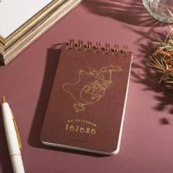 Online Stamped ring notebook 11,5×7,2cm Flying Totoro - My Neighbor Totoro Notebooks And Notepads