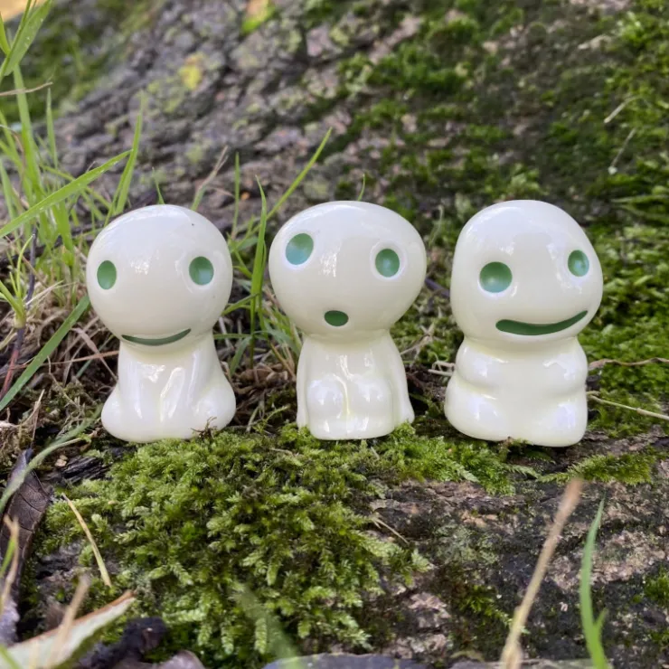 Statue Kodama A & 1 Blind Power Stone - Princess Mononoke Statues