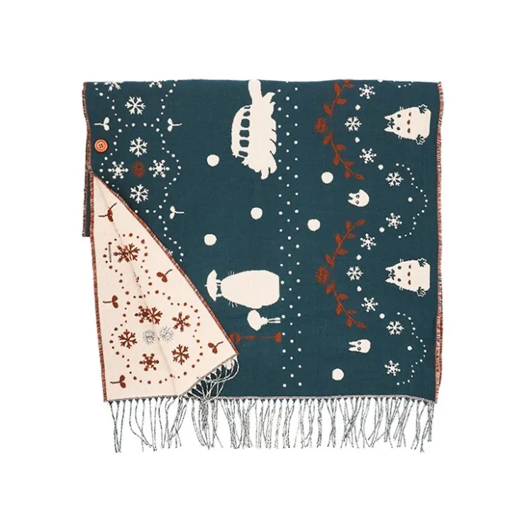 Sale STOLE WITH BUTTON WALKING IN SNOW - MY NEIGHBOR TOTORO Outfits