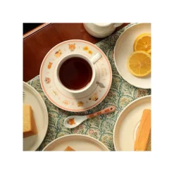 Hot Tea time & Cat Plate - The Cat Returns Kitchenware