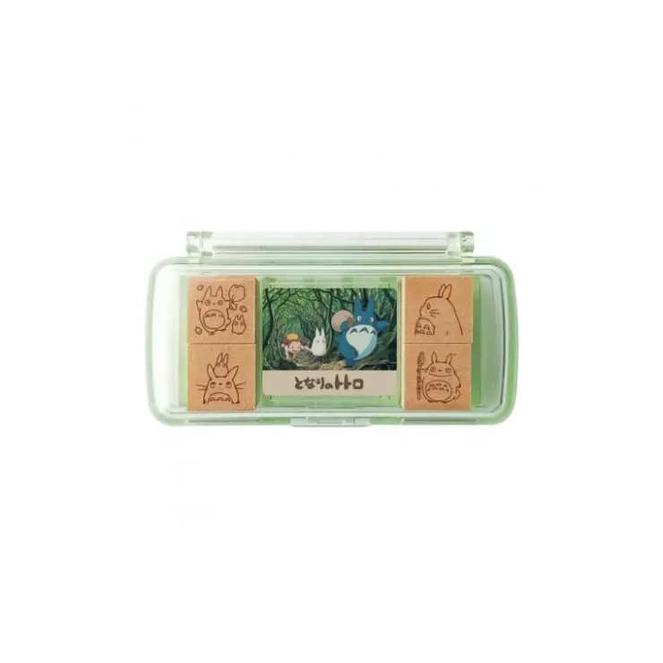 Sale Totoro Mini Stamp Set Green - My Neighbor Totoro Small Equipment