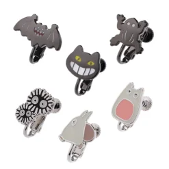 Best Totoro opening Clipped Earrings set of 6 - My Neighbor Totoro Jewellery