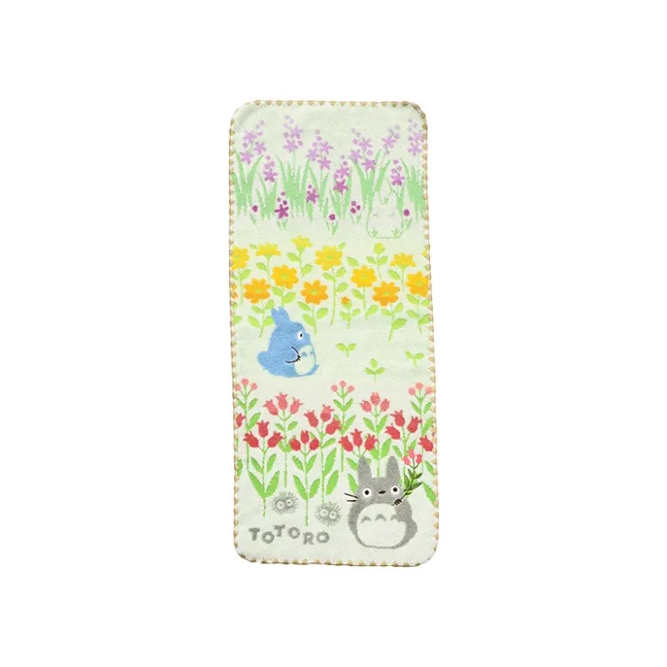 Sale Towel Totoro Wild flowers 34x80 cm - My Neighbor Totoro Household Linen