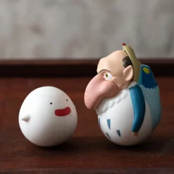 New Two pack Roly-poly figurines Heron & Warawara - The Boy and the Heron Toys