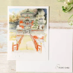 Hot Watercolour Greeting cards 24 x 15,8 cm Aburaya - Spirited Away Postcards And Letter Papers