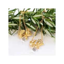Best White Totoro Clip Earrings Jewel Hidden In A Leaf - My Neighbor Totoro Jewellery