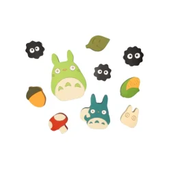 Wood Figurine Totoro with Soot Sprites - My Neighbor Totoro Toys