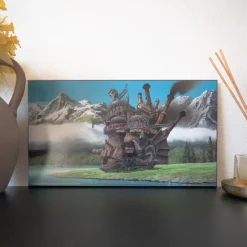 Outlet WOOD PANEL GHIBLI 05 - HOWL'S MOVING CASTLE Wall Decoration
