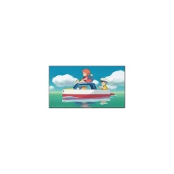 Hot WOOD PANEL GHIBLI  02 - PONYO & SOSUKE Wall Decoration
