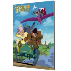 Best Wood Panel 01 - Sherlock vs Moriarty - Sherlock Hound Wall Decoration