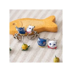 Hot Yuki & Moon Pierced Earrings - The Cat Returns Jewellery